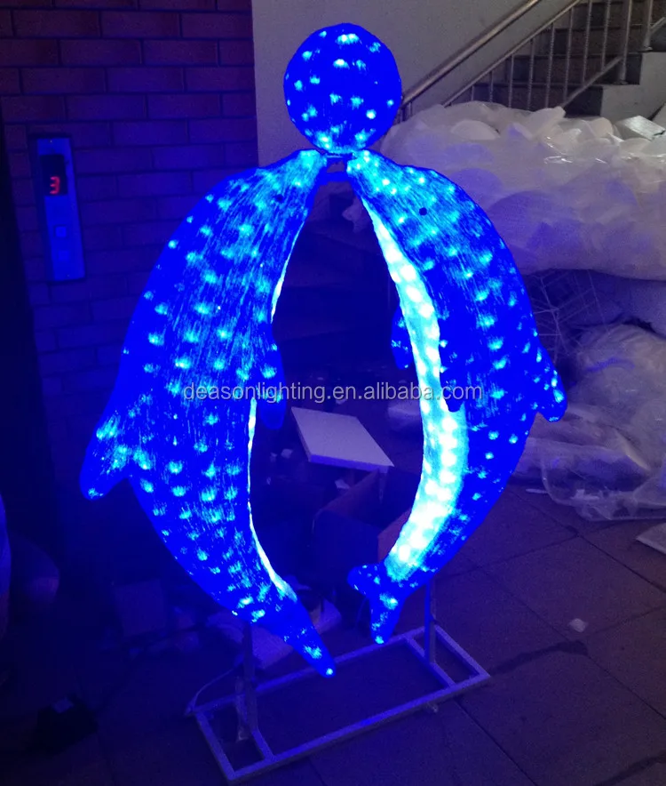 Lighted Outdoor Animals Decorations Buy Led Christmas Dolphin Light