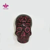Factory Wholesales Halloween Embossed Skull Ceramic Candlestick