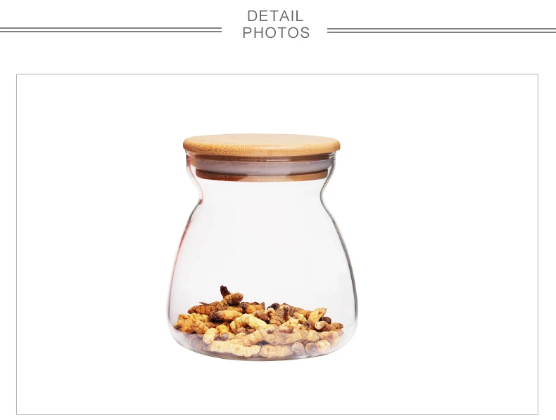 popular design t-shaped glass canisters with sealing ring,food