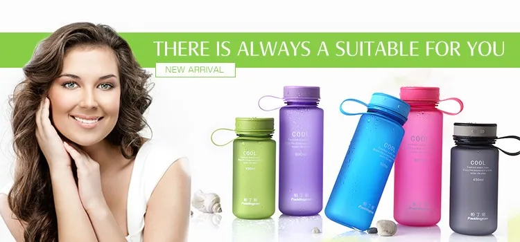 Cartoon Sheep Design Glass Water Bottle with Lids