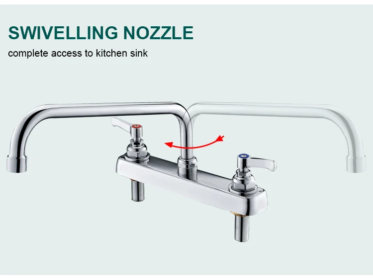 Brass contemporary deck mounted workboard faucets water tap