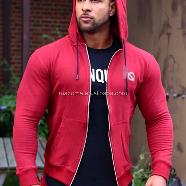 Casual Bodybuilding Long Sleeve Mens Zip-up Gym Hoodies - Buy Gym