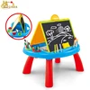 Black and white board writing and drawing board 2in1 double-sided learning desk educational toy for boy and girl