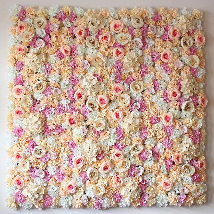 Factory wholesale peony silk flower wall for wedding