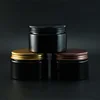Empty Cosmetic Container Facial Mask 30g 50g 100g 150g 250g soild black PET Plastic lotion cream jar