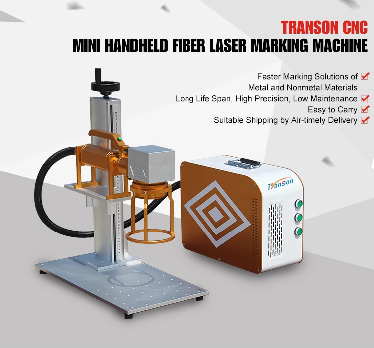 CNC 30W Metal Desktop Fiber Laser Marking Machines For Metal/Plastic/ABS/PVC/Steel With Amazing Laser Effect