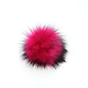 Factory direct clothing accessories high quality 13cm faux fluffy raccoon fur pom pom ball for hat keychain