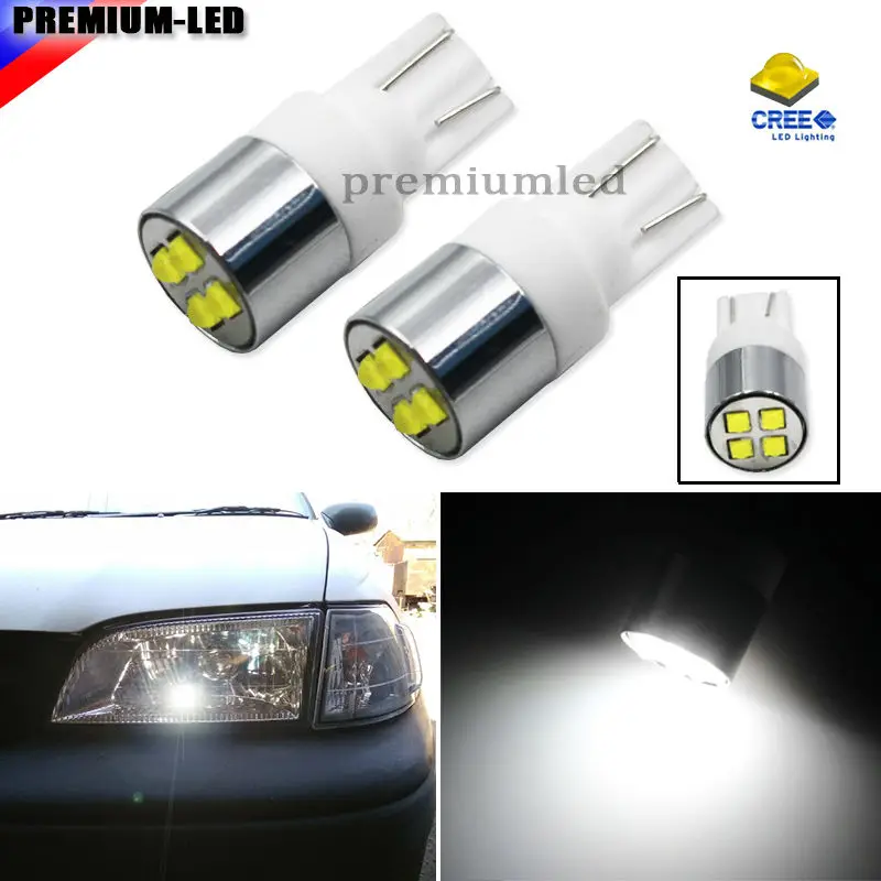 Xenon White T10 led 168 2825 W5W LED Replacement Bulbs For License Plate Lights, Parking Position Lights, Interior Lights