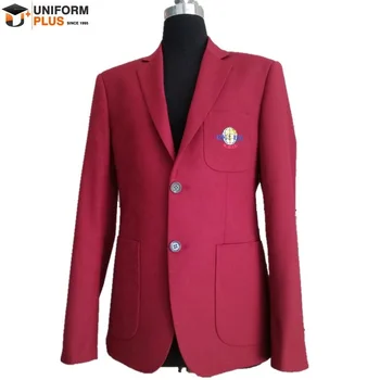 girls red school coat