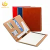 Custom A4 Hardcover File Folder Multi-Pocket Leather Document File folder