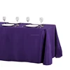 cheap polyester tablecloths rectangle christmas purple plain tablecloths
