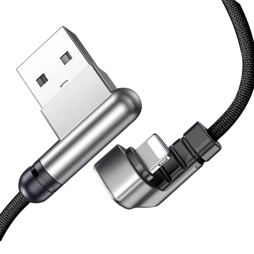 180 Degree Angle U-shaped Usb Data Sync Game Playing Powerline For Iphone  Ipod,Ipad,Ios11 - Buy U Shape Fast Data Charging Cable For Iphone 7 6 8  6s,Nylon Braided Charging Cord,Lighting Charge Cord