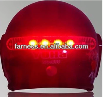 bike helmet with flashing light