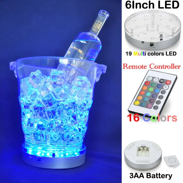 Bar Essential Customized Led Ice Bucket,Cheap Plastic/glass Ice Bucket Lights For Food Grade