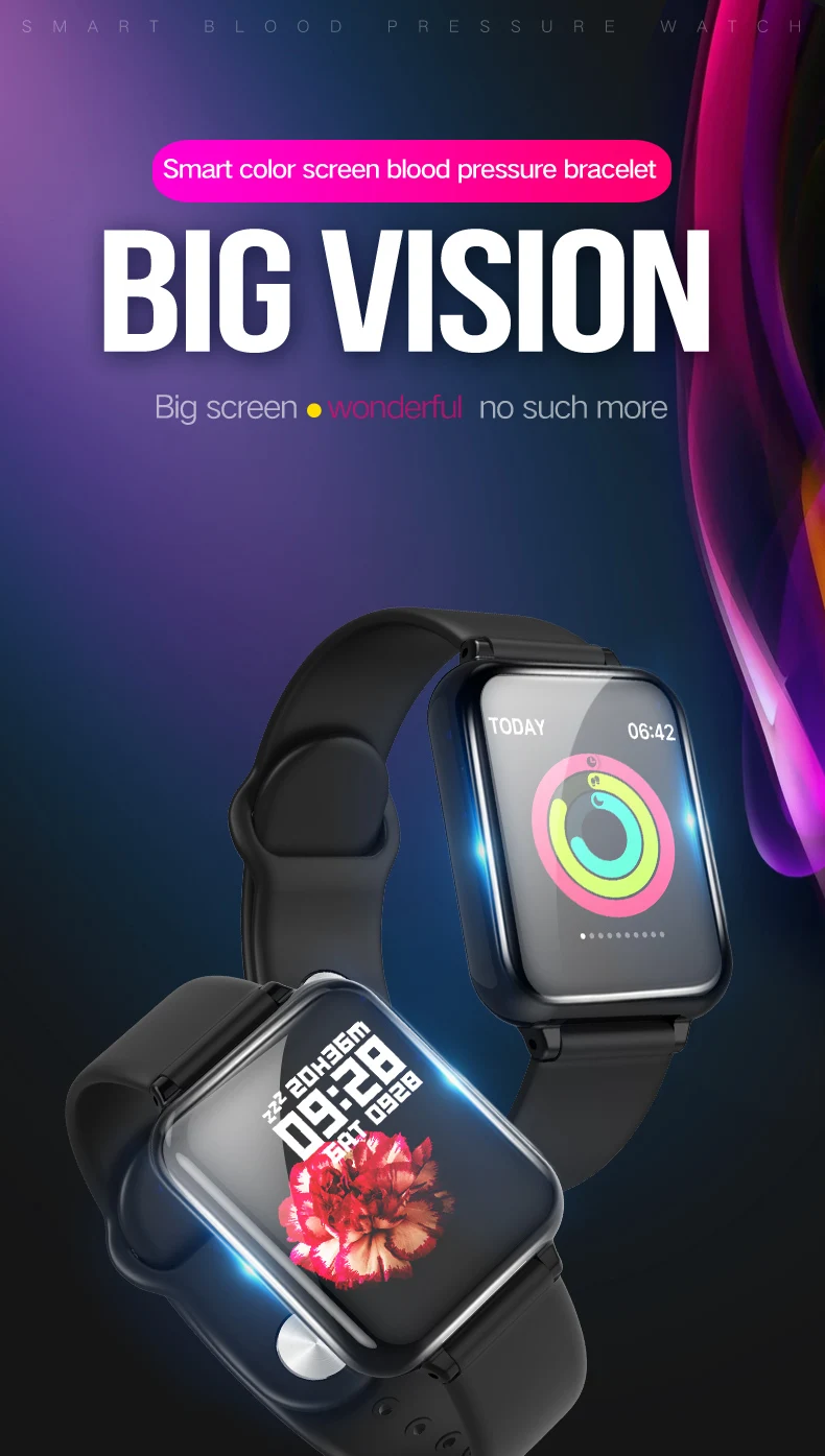 2019 New Arrival smart watch B57 waterproof smart bracelet big screen heart rate monitor fitness tracker sports watch