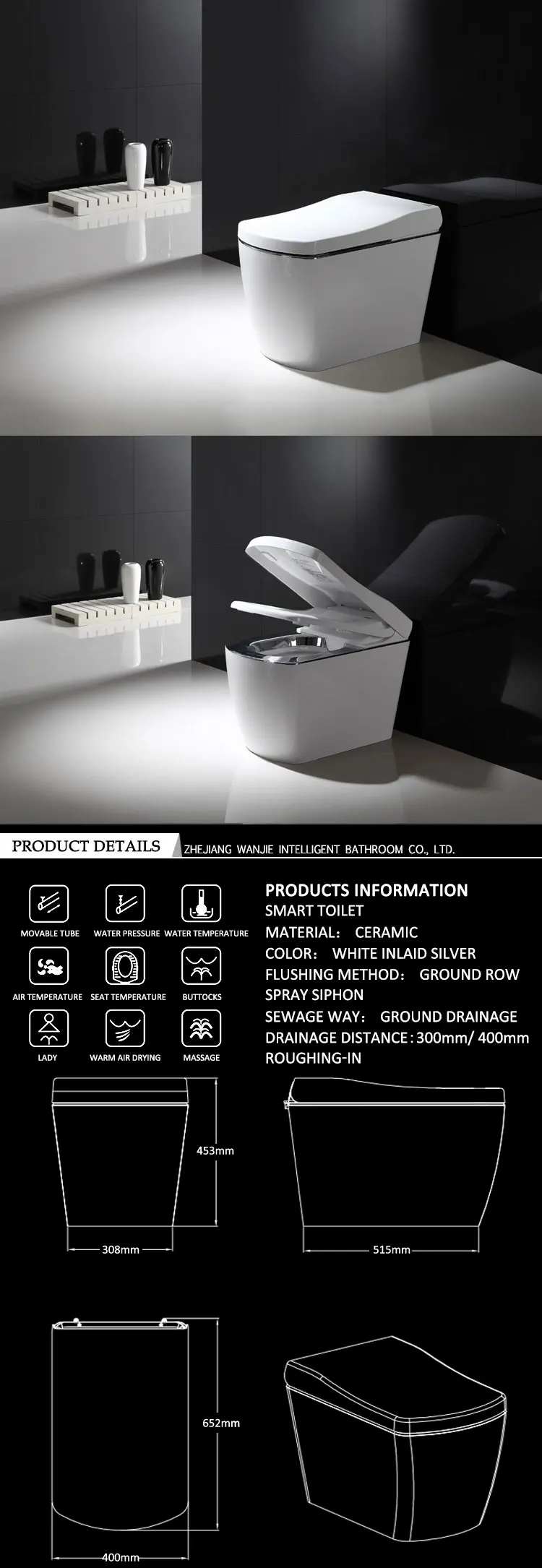 New Model Water Jet Toilet Commode Toilet Without Cistern Buy Water