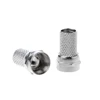 F Plug Connector Screw On Type For RG6 Satellite TV Antenna Coax Cable Twist-on