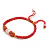 25 years factory custom lucky red string bracelet, friendship braided bracelet, handmade knot rope tibetan buddhist bracelet