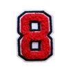 Customers request chenille number 8 patch for fleece