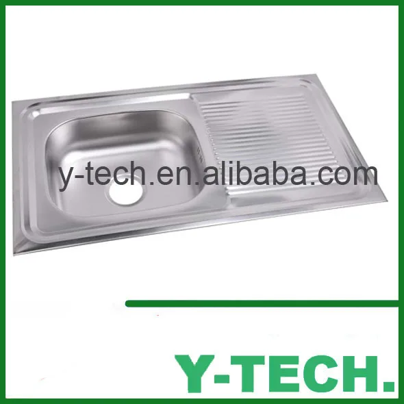 Kitchen Sink Mounting Clips Outdoor Stainless Steel Single Bowl With Drainboard Yk0950