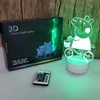SOCOVE SC3D-034 7 Color Changing LED lamp Home Decor Acrylic Peppas Pig 3D Led Night Light Creative Baby Gift Nightlight