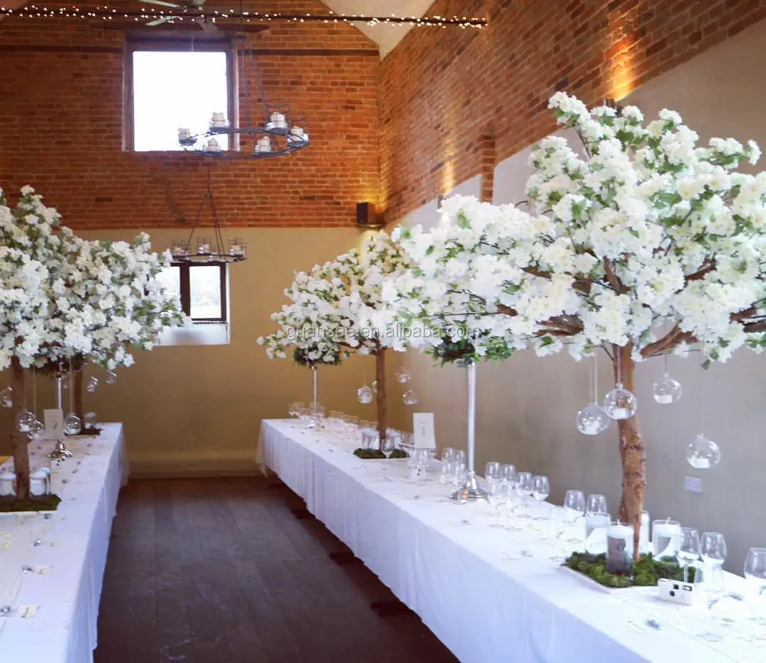 Artificial Sakura Centerpieces Cherry Blossom Flower Tree For Wedding