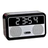 2019 trending high end custom logo sound box speaker bluetooth consumer electronic alarm clock led light wireless speaker