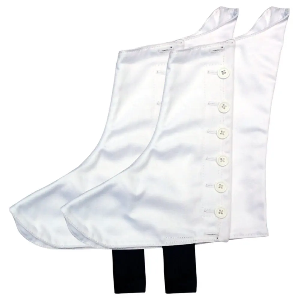 Highland Pipers Drummer Kilt Spats Scottish Kilt Spat with 8 White Buttons (12)