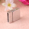 silver 15mm length 3mm widthrectangle buckle clasp for jewelry