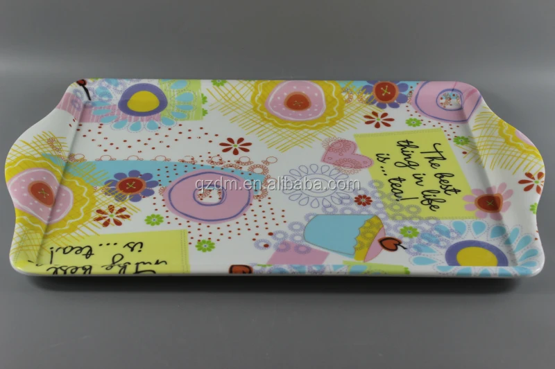 Matte melamine serving tray Fine velvet art
