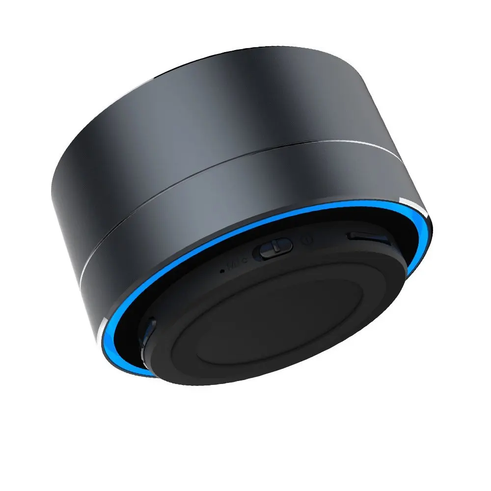 A10 round shape alexa radio bluetooth speaker stand roundness Aluminium alloy radio wireless BT speaker soundbox - ANKUX.COM
