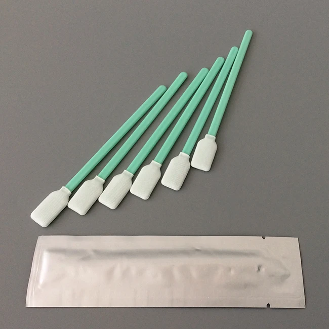 Industrial Solvent Resistance Durable Lint Free Disposable Dry Dacron Swab Polyester Ink