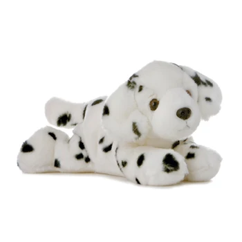 peluche chien noir et blanc