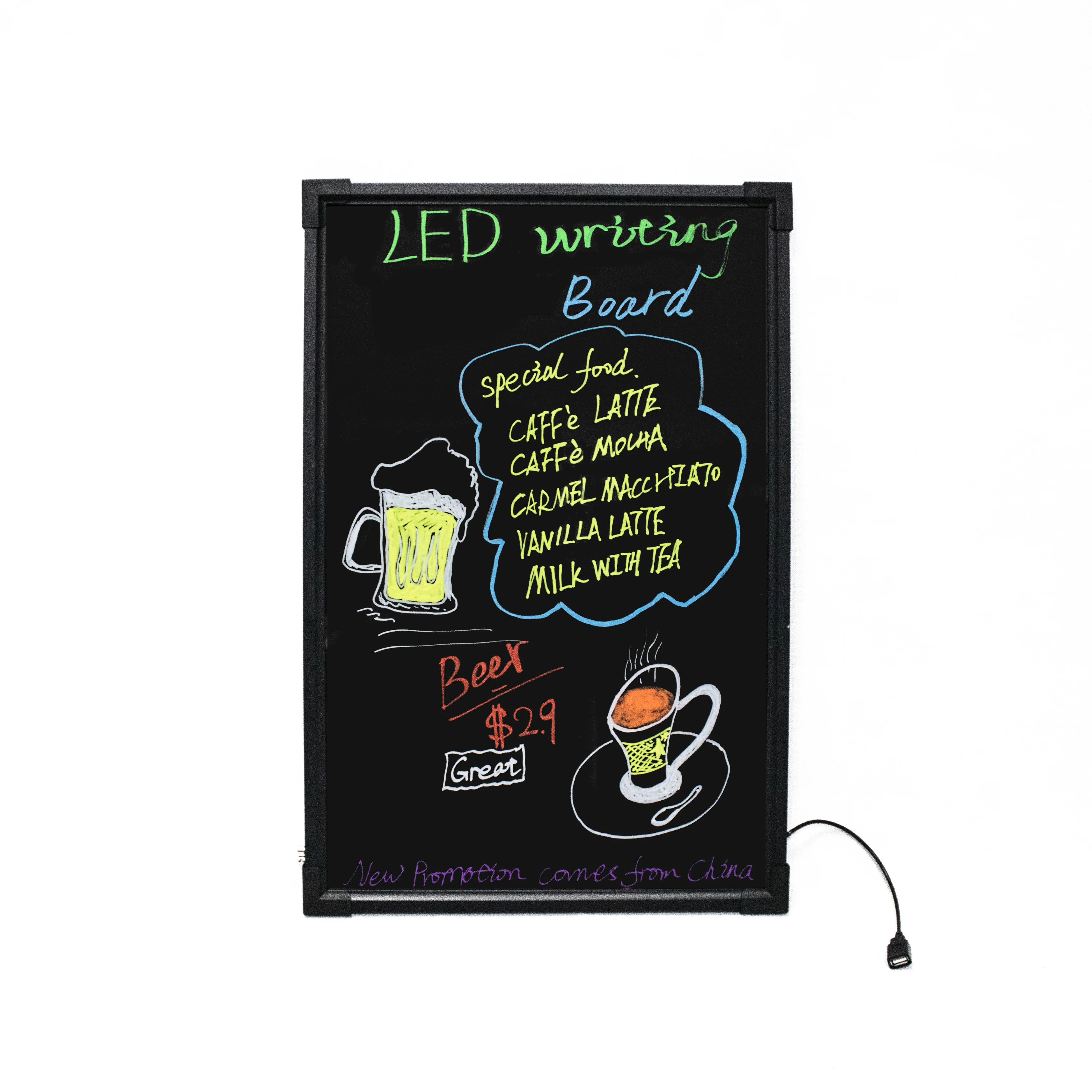 High quality LED neon message board Aliexpress advertising LED Writing Board