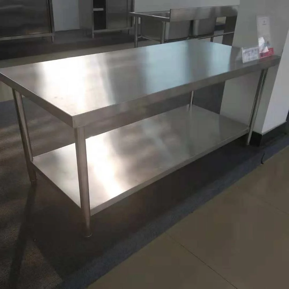 
Industrial kitchen equipment used stainless steel work table 