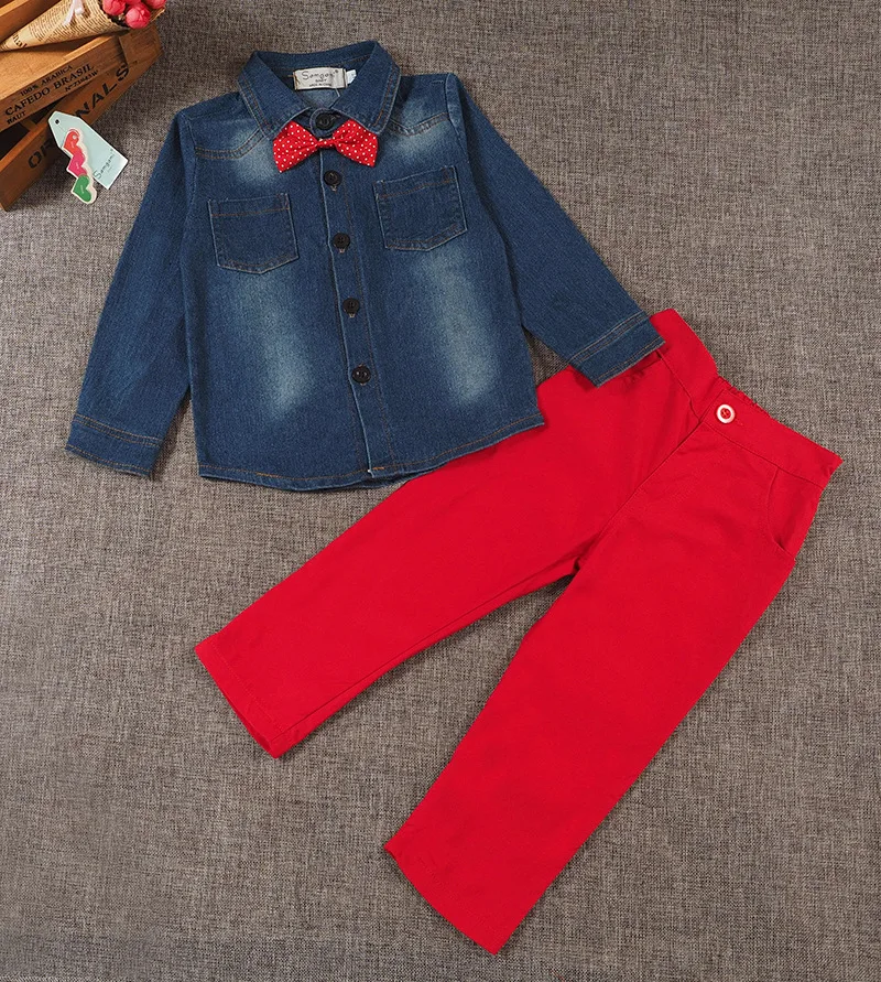boys red jeans