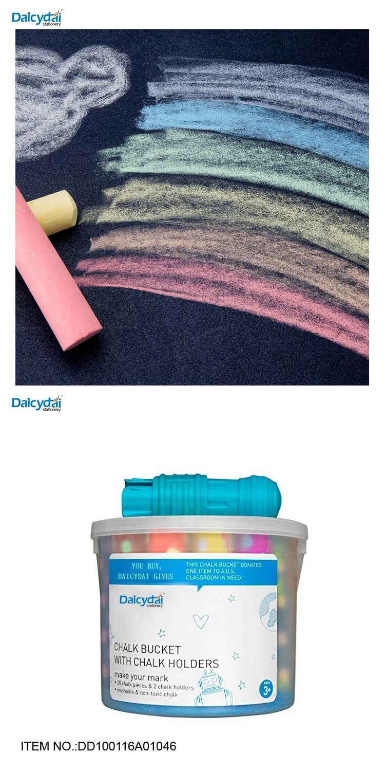 Nontoxic 20 Jumbo Color Chalkboard Chalk School Office And Sidewalk