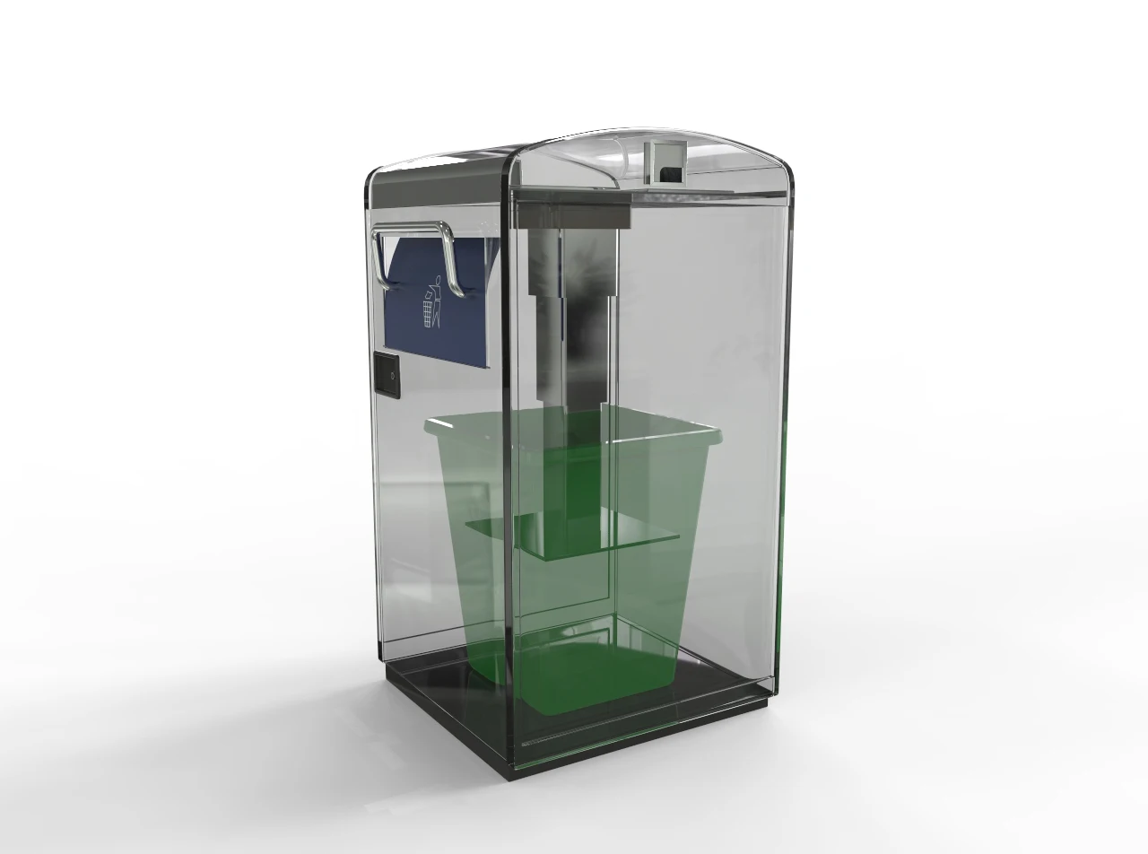 open top iron classify dustbin waste/trash/garbage bin
