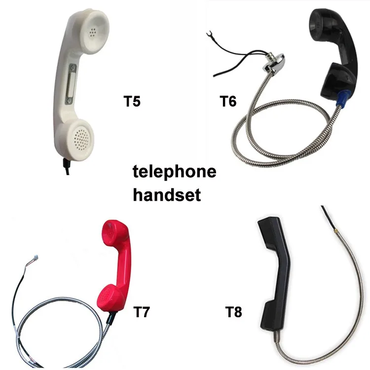 Industrial Telephone Handset Armoured Cord Round Telephone Handset