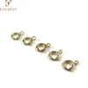 High Quality Brass Jewelry Findings gold spring ring clasps