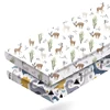 Custom Print Unisex Baby Animals Organic Bamboo Fit Crib Sheet