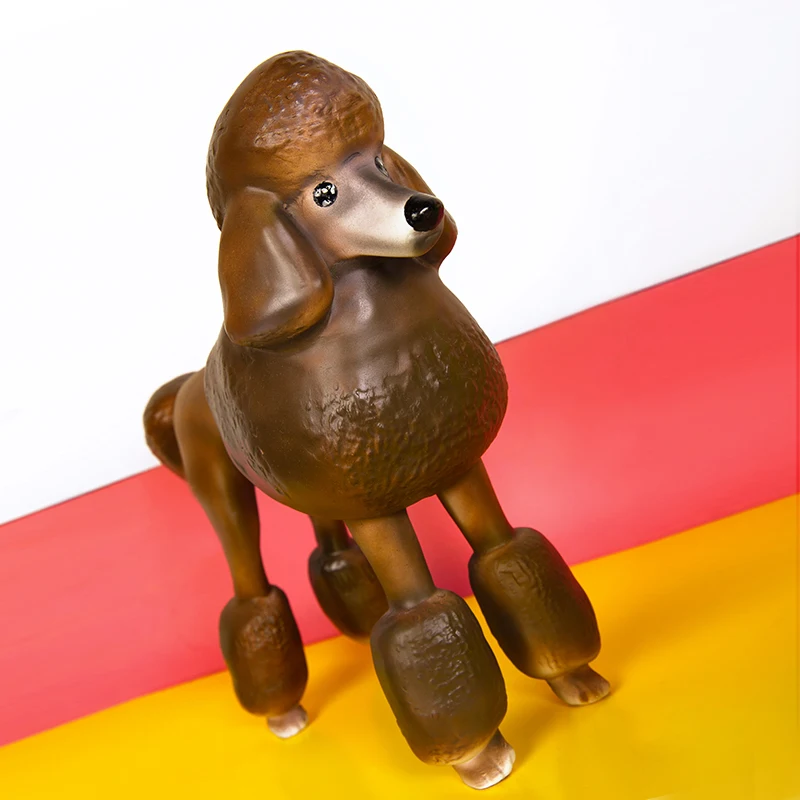 Pvc Plastic Environmental Protection Colorful Dog Mannequin Poodle ...