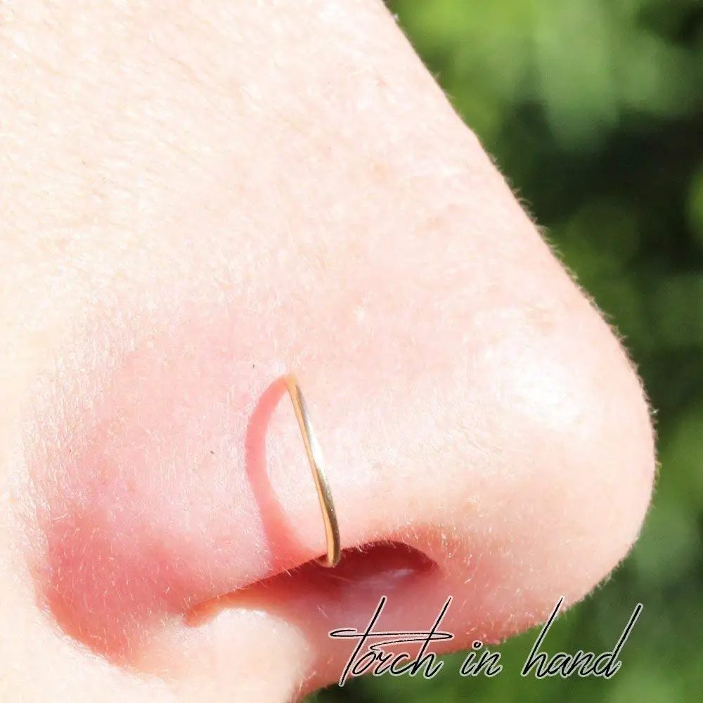 Buy 10k Solid Yellow Gold Nose Ring 