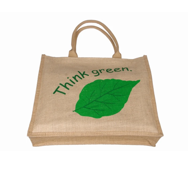 High Quality Linen Hemp Custom Reusable Jute Shopping Tote Bag Buy