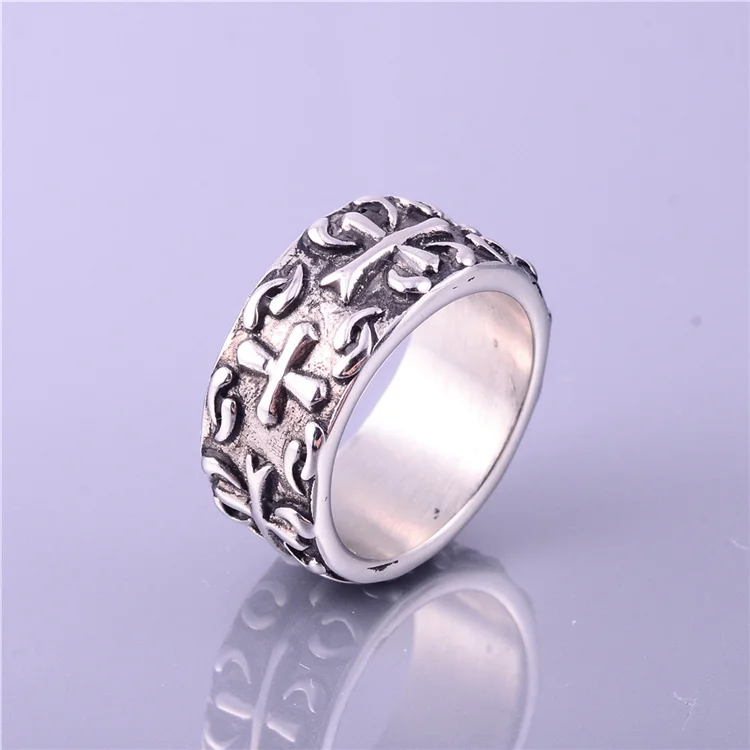 Fashion Jewelry Polished Silver Plated Stainless Steel Mens Rings Buy