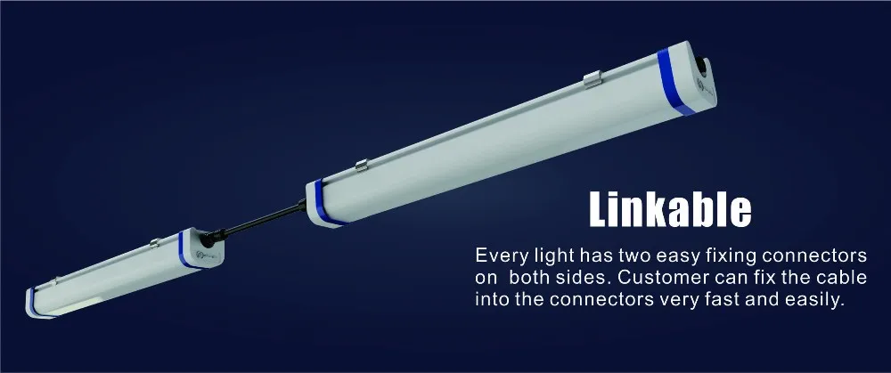 7800lm 60W Dampproof Light LED Vapor-tight Fixture - ANKUX.COM