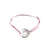 Fashion Customized Letter Charm Pull Nylon Women Rope Adjustable String Handmade Bracelet