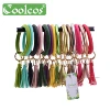 Big Circle Round Bracelet Bangle Keychain Key Ring Leather Tassel O Keyring for Wholesale Women Wristlet Keychain