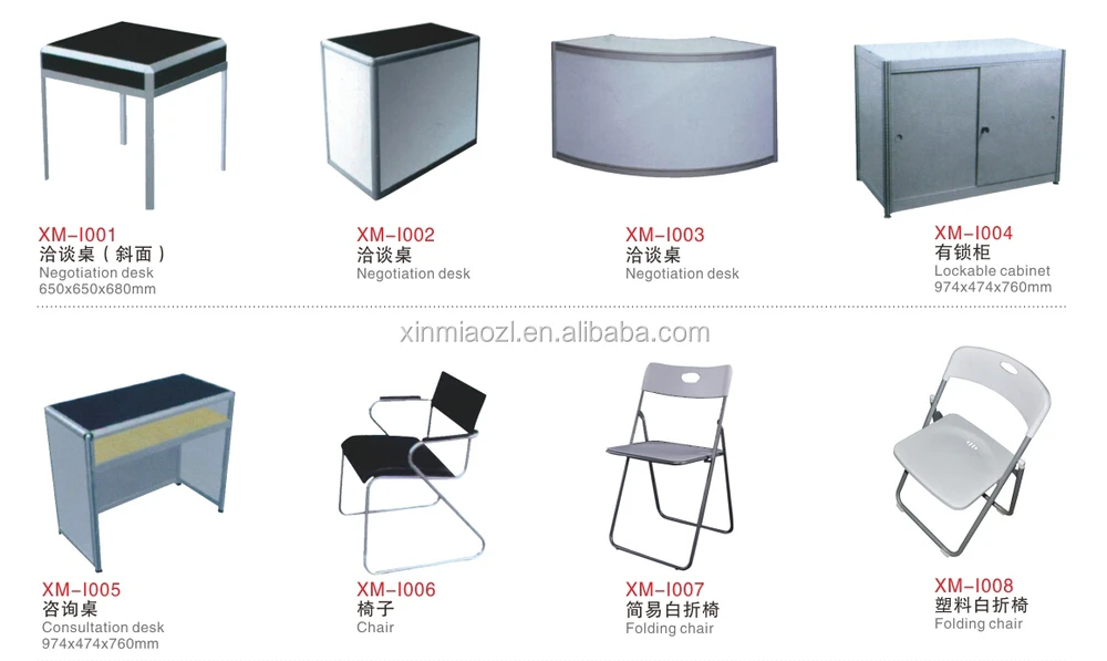 Modular Aluminum Curved Desk,Curve Reception Desk Exhibition Hall Use
