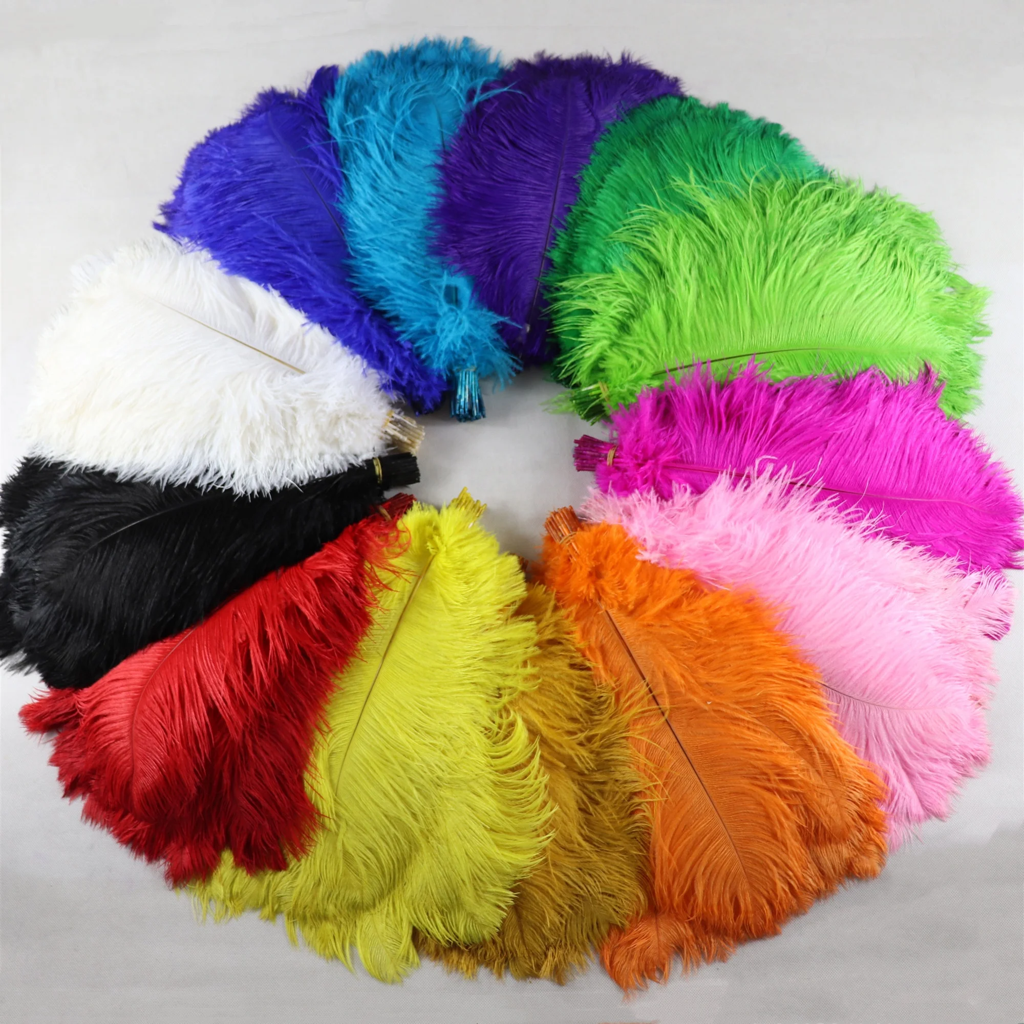 Wholesale Price 1618 Inch Best Dyed Ostrich Feather Plume White Cheap
